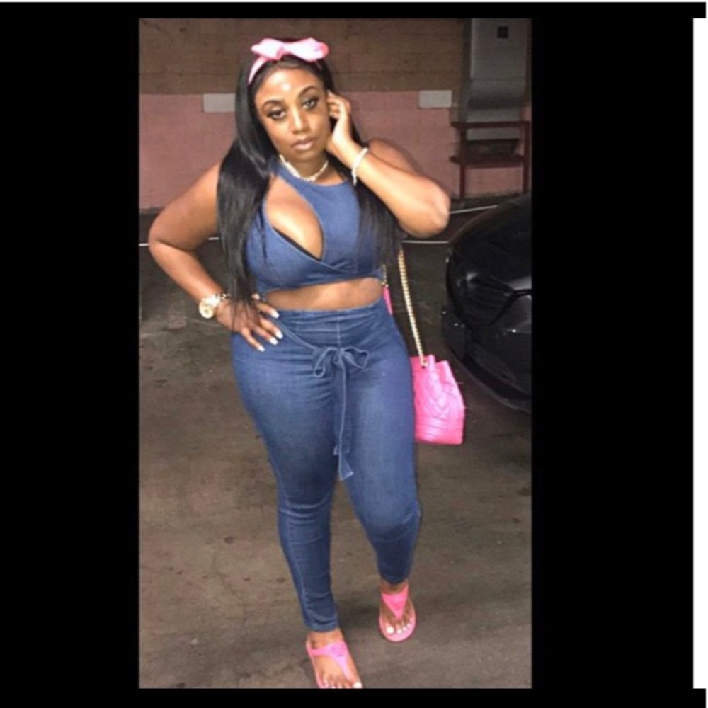 One Piece Jumpsuit with a little Boob Action